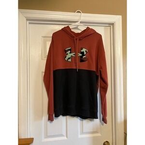 Under Armour Men's Hoodie Size Large; Red and Black Mens Large Hoodie; Size L